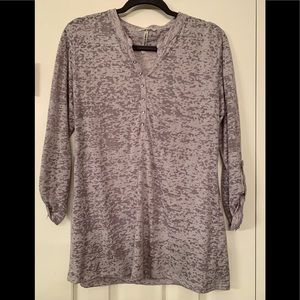 Women's 3/4 sleeve burnout shirt